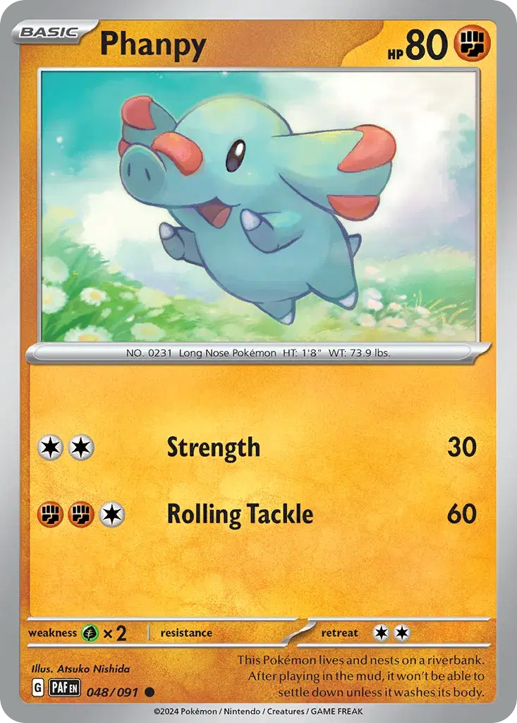 Phanpy Paldean Fates 48