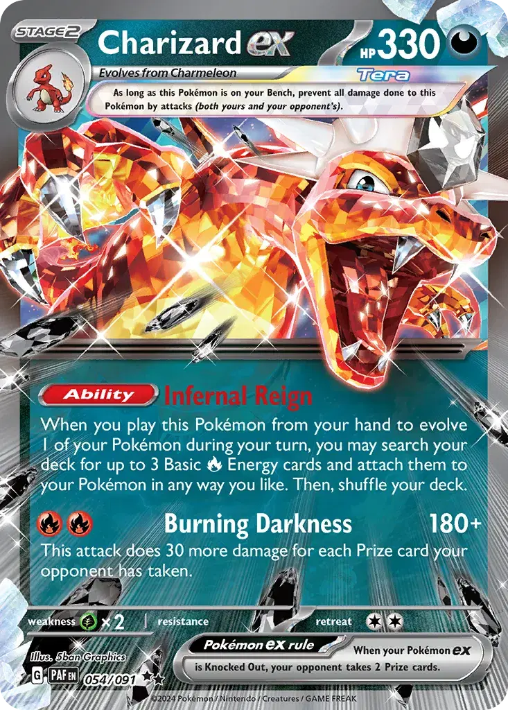 Charizard ex Paldean Fates 54