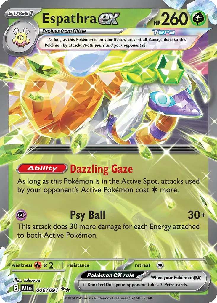 Espathra ex Paldean Fates 6