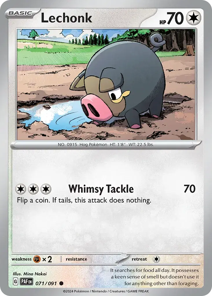 Lechonk Paldean Fates 71