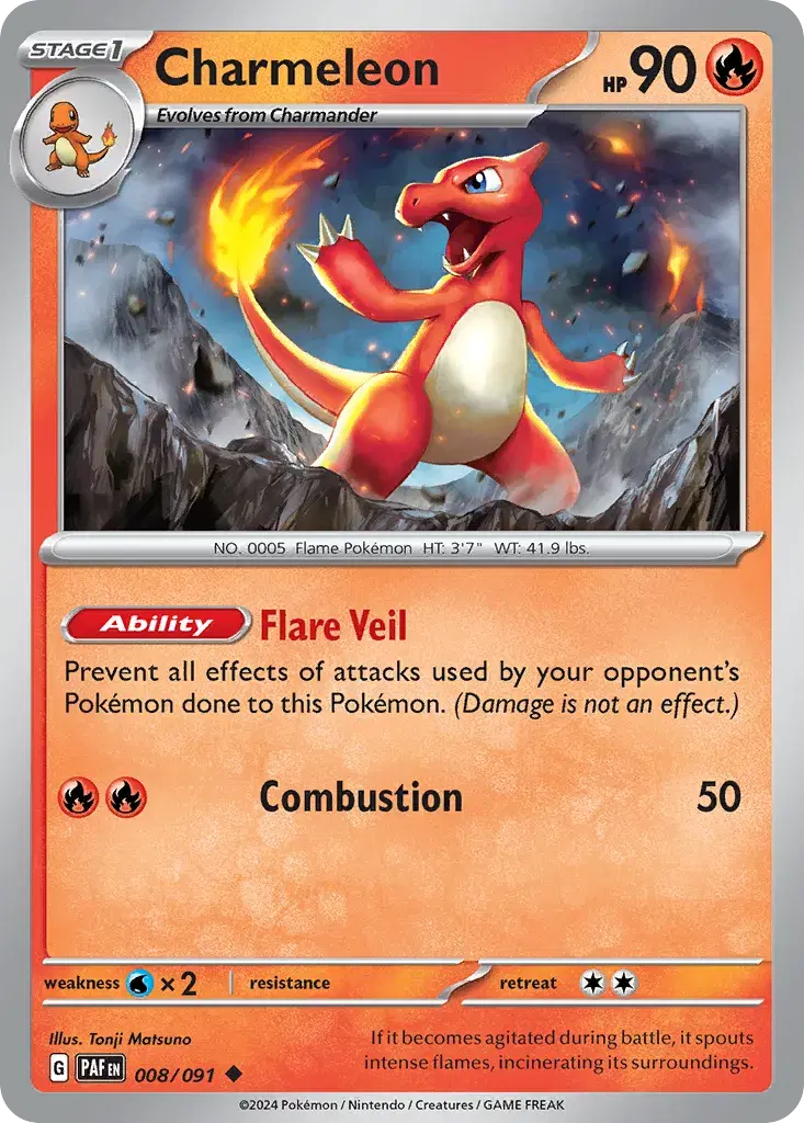 Charmeleon Paldean Fates 8