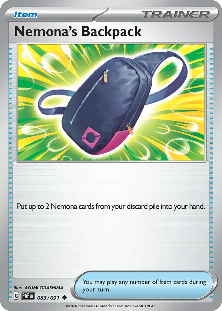 Nemona's Backpack Paldean Fates 83