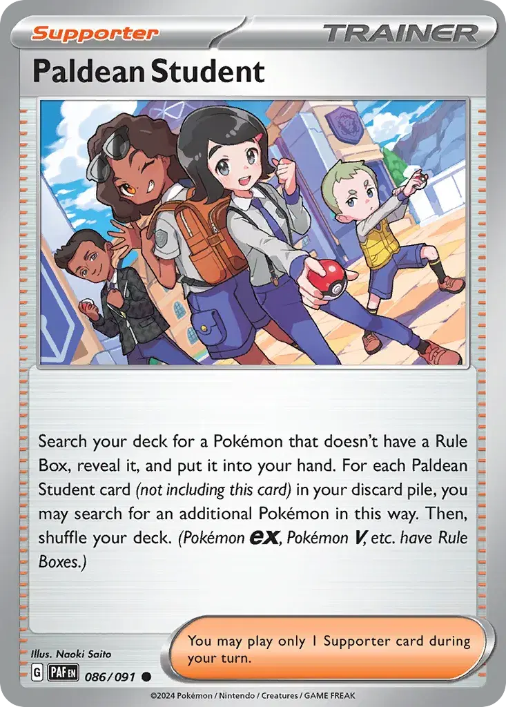 Paldean Student Paldean Fates 86