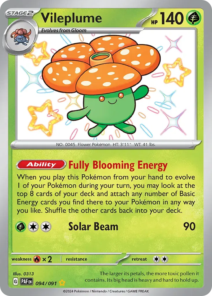Vileplume Paldean Fates 94