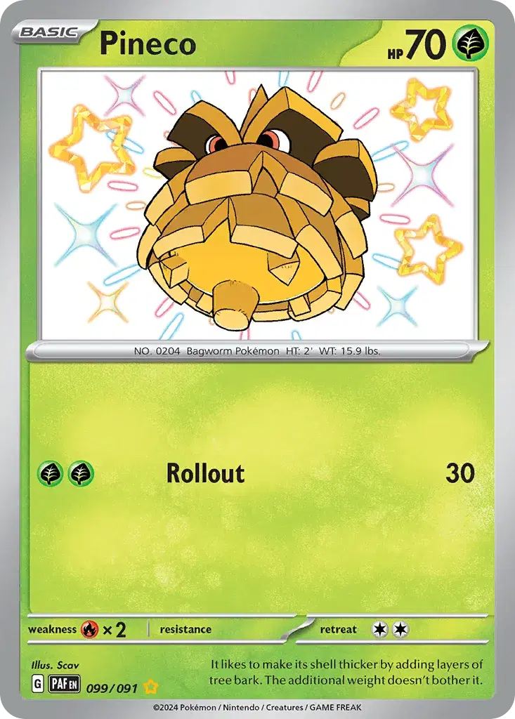 Pineco Paldean Fates 99