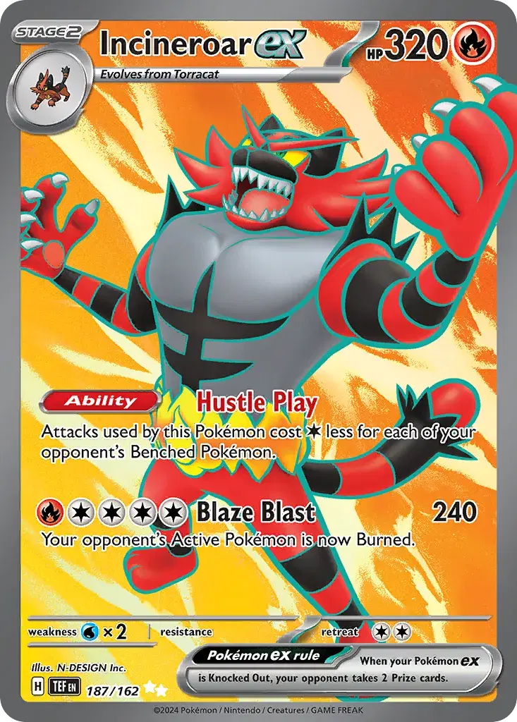 Incineroar ex Temporal Forces 187