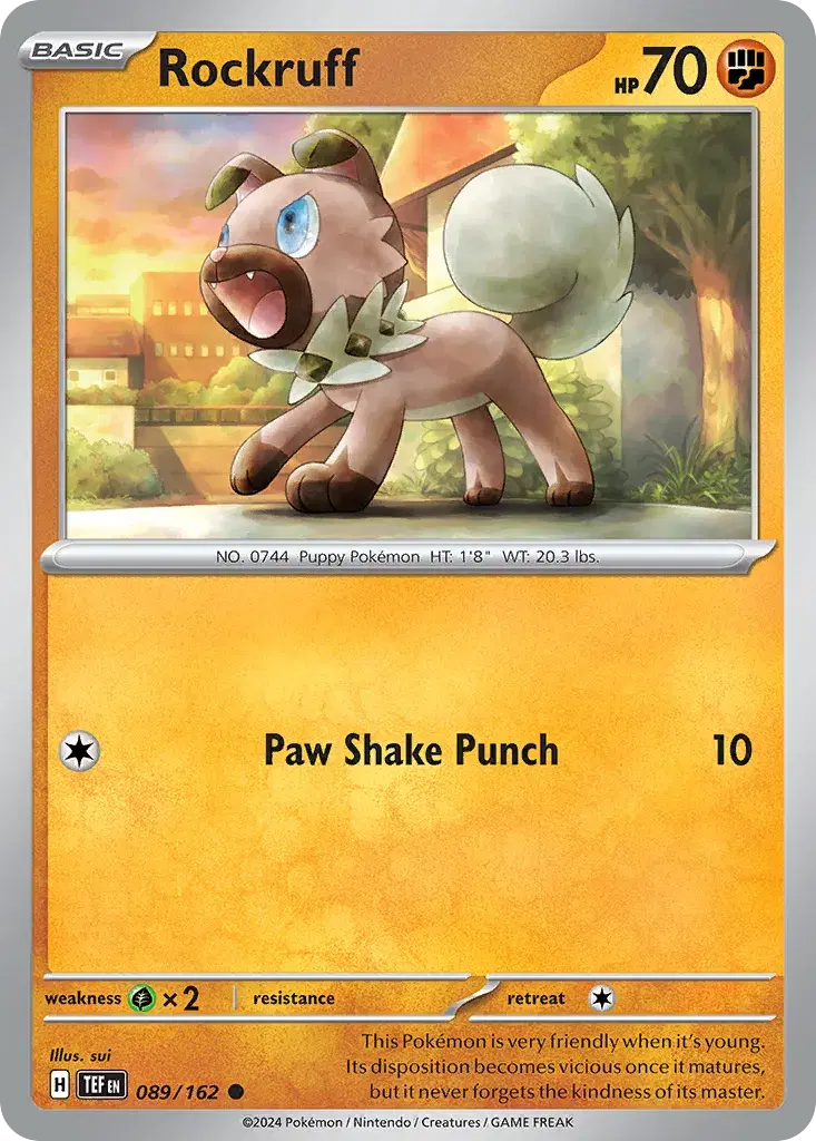 Rockruff Temporal Forces 89
