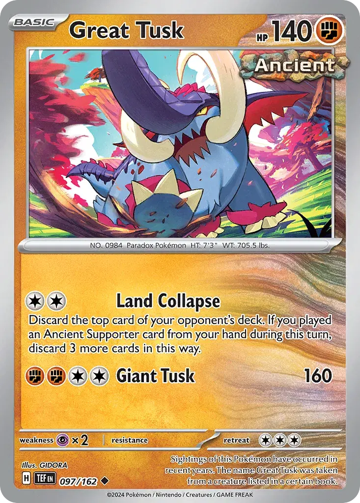 Great Tusk Temporal Forces 97