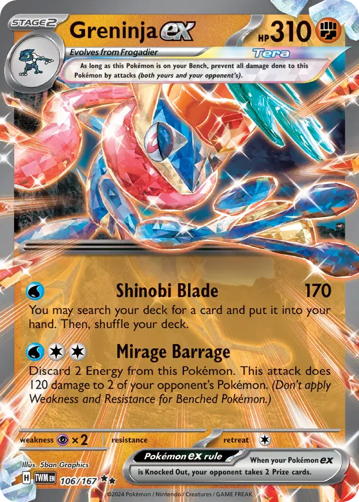 Greninja ex Twilight Masquerade 106