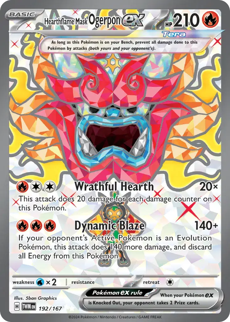 Hearthflame Mask Ogerpon ex Twilight Masquerade 192
