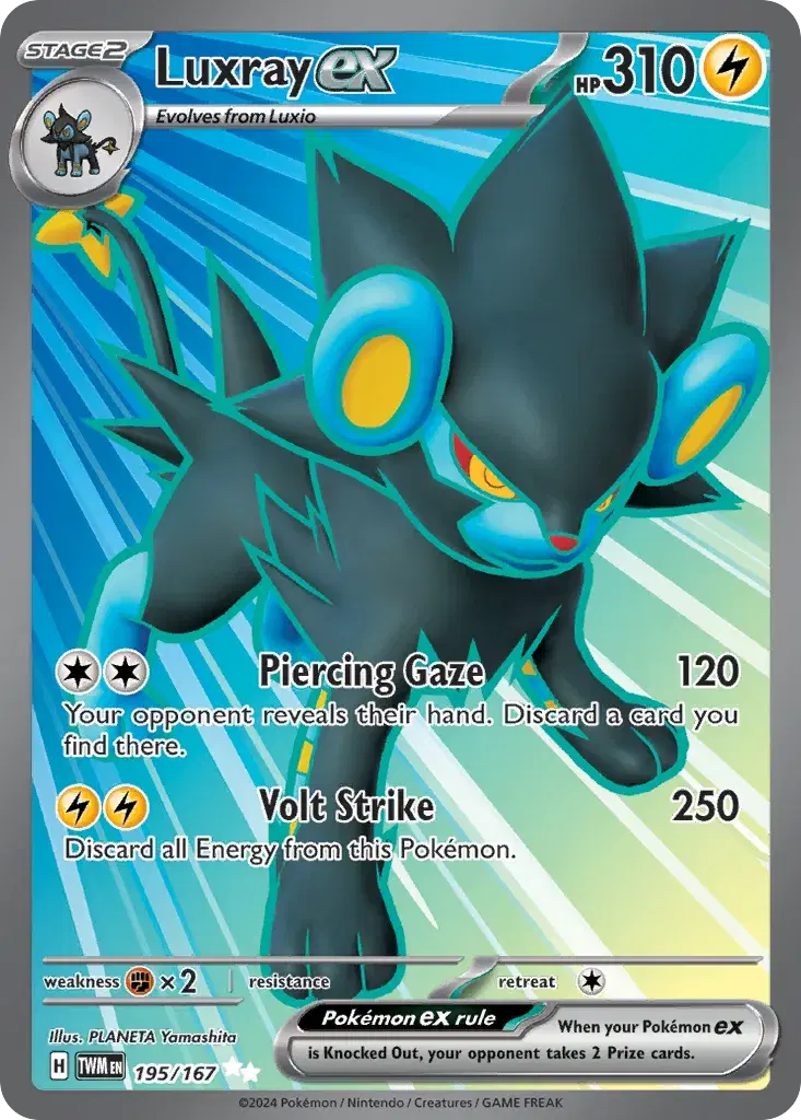 Luxray ex Twilight Masquerade 195