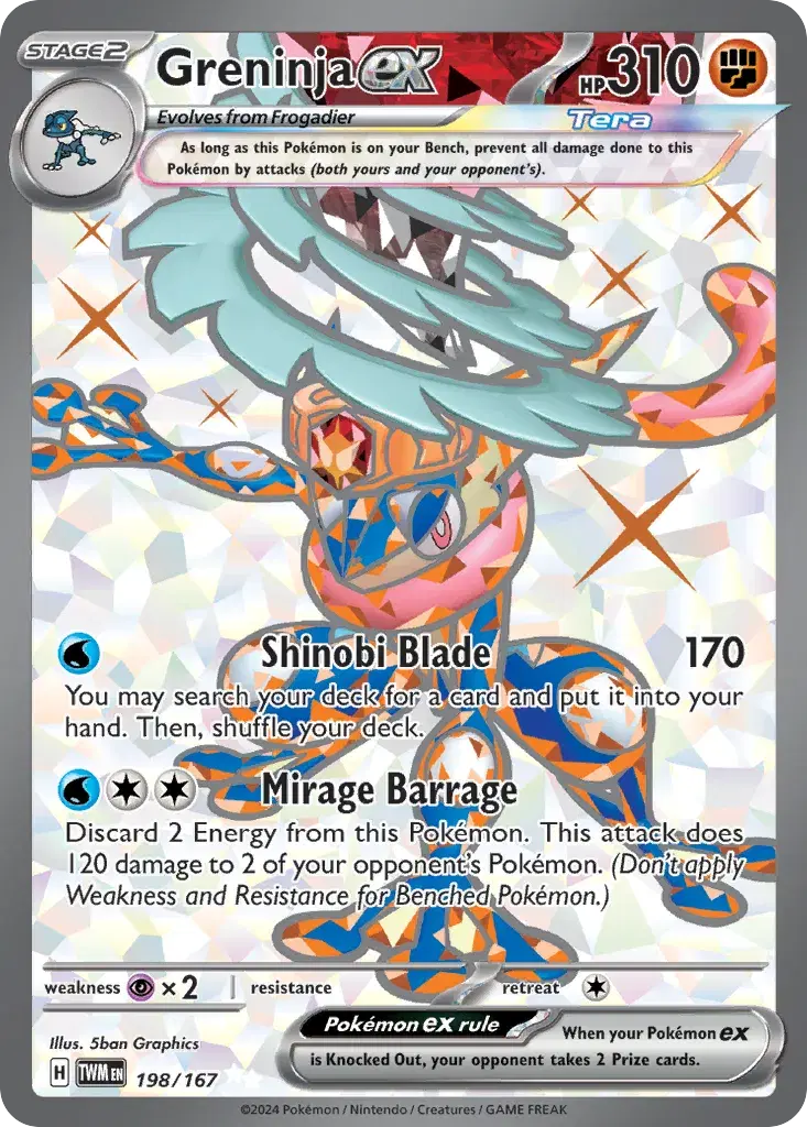Greninja ex Twilight Masquerade 198