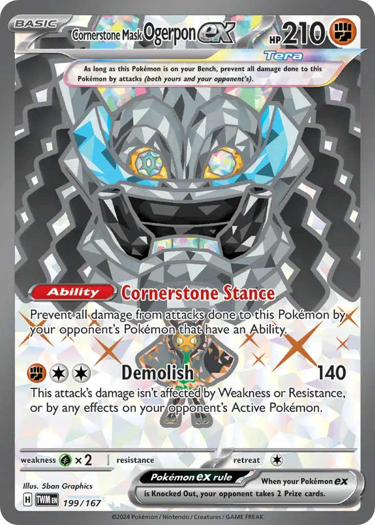 Cornerstone Mask Ogerpon ex Twilight Masquerade 199