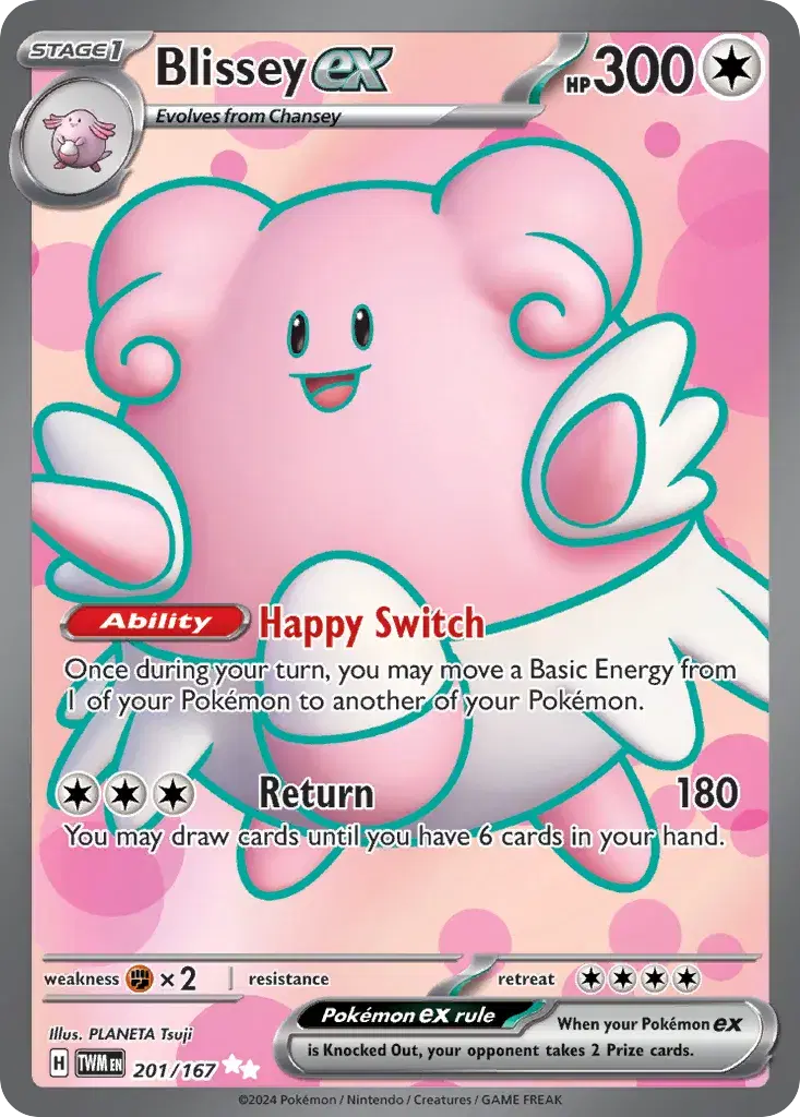 Blissey ex Twilight Masquerade 201