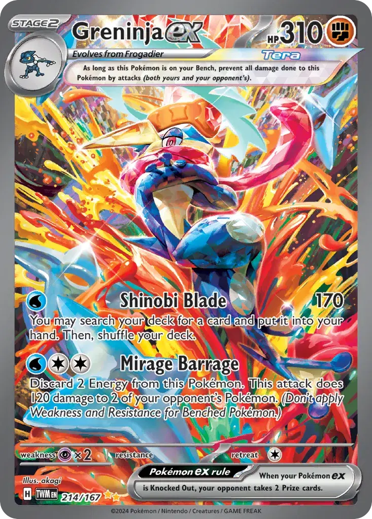Greninja ex Twilight Masquerade 214