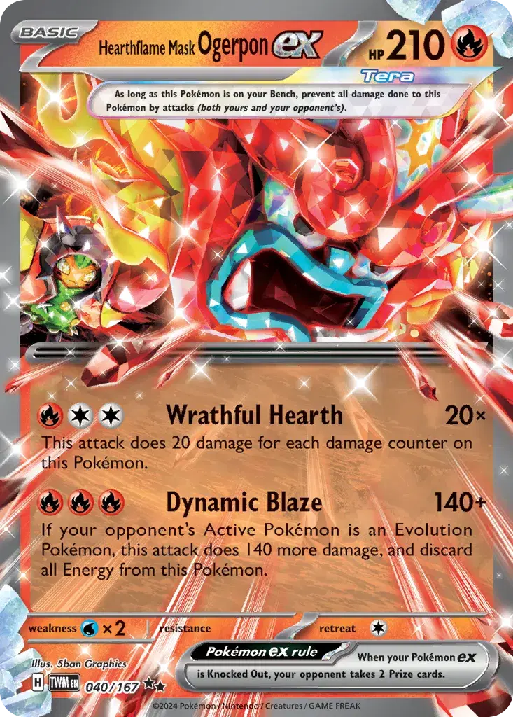 Hearthflame Mask Ogerpon ex Twilight Masquerade 40