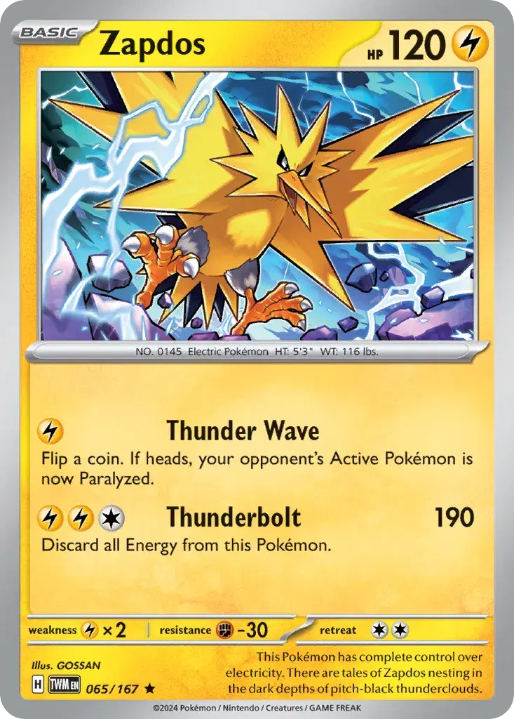 Zapdos Twilight Masquerade 65