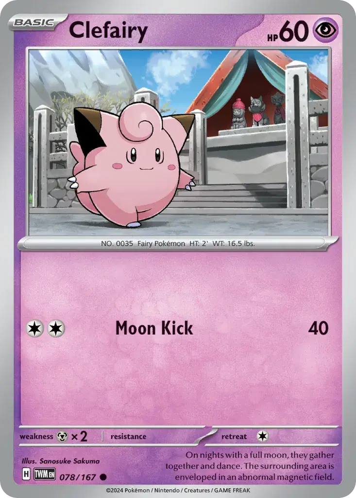 Clefairy Twilight Masquerade 78