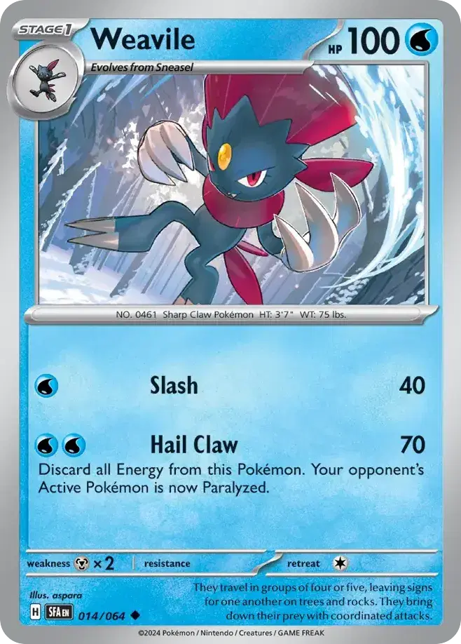 Weavile Shrouded Fable 14