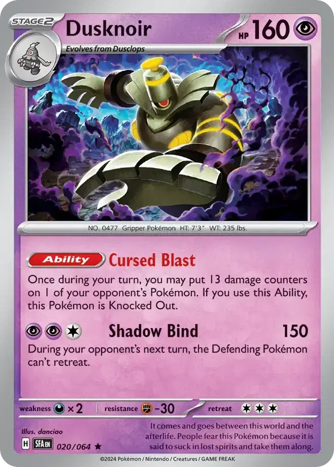 Dusknoir Shrouded Fable 20
