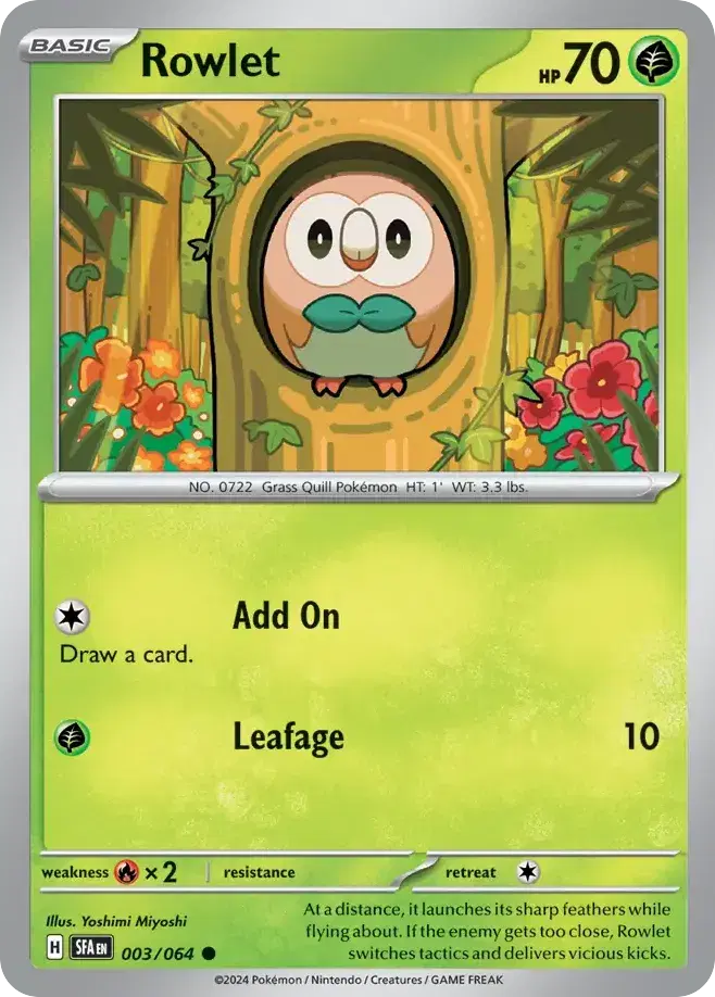 Rowlet Shrouded Fable 3
