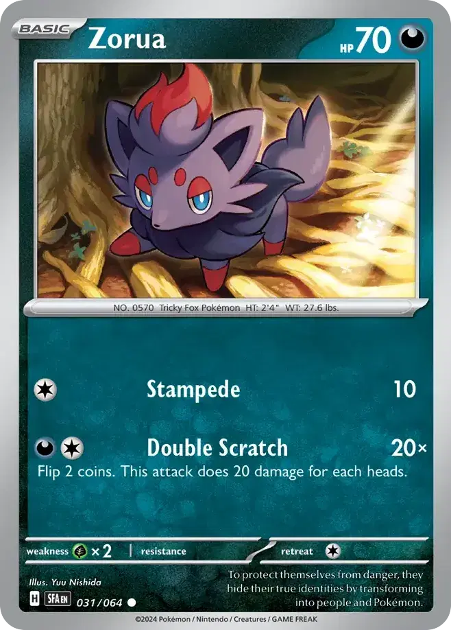 Zorua Shrouded Fable 31