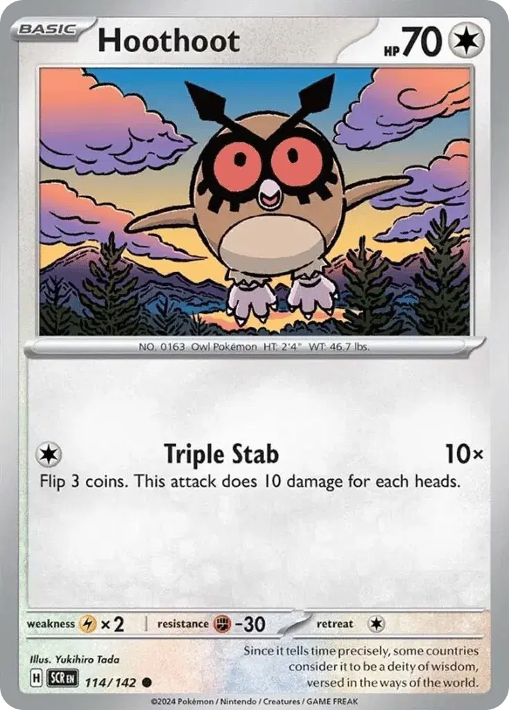 Hoothoot Stellar Crown 114