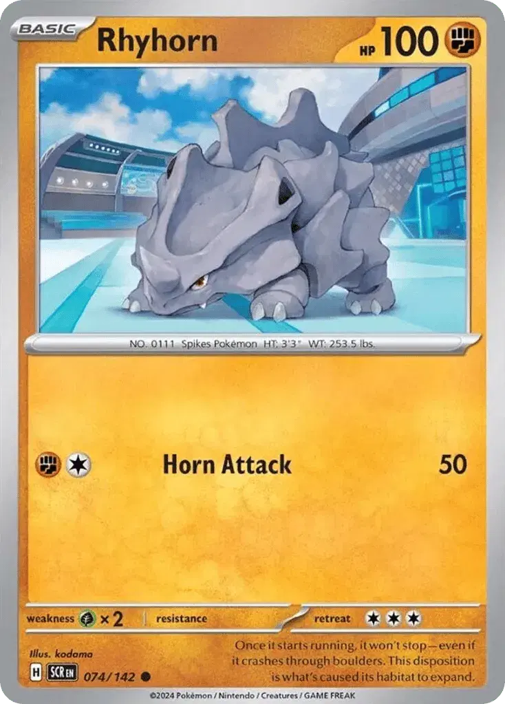Rhyhorn Stellar Crown 74