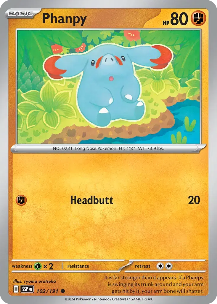 Phanpy Surging Sparks 102