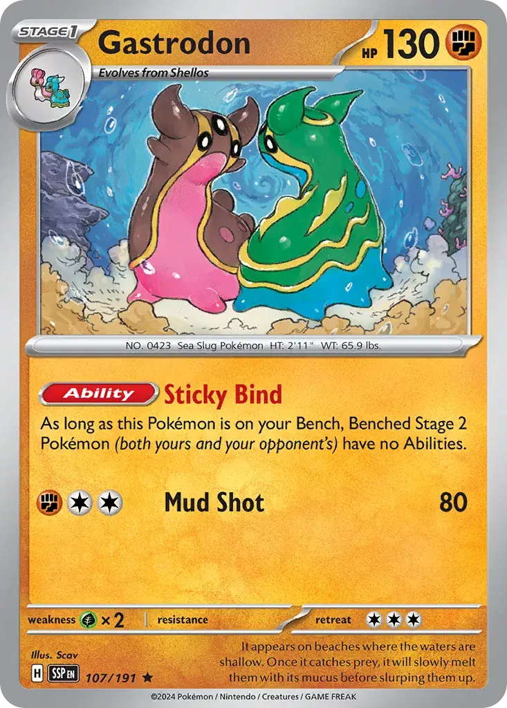 Gastrodon Surging Sparks 107