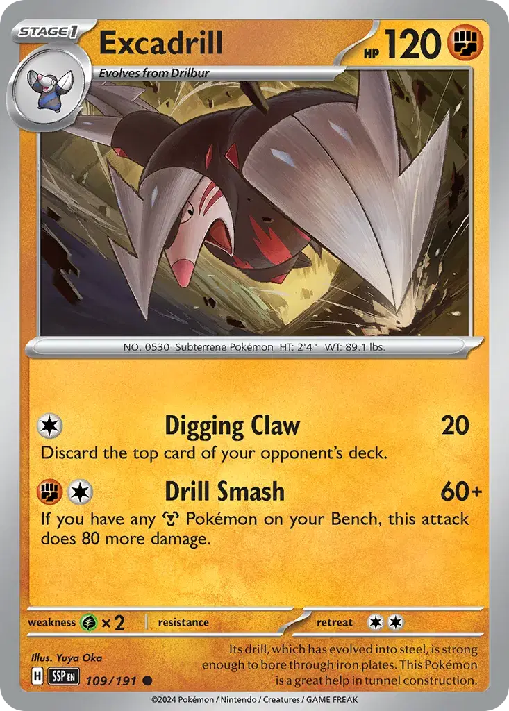 Excadrill Surging Sparks 109