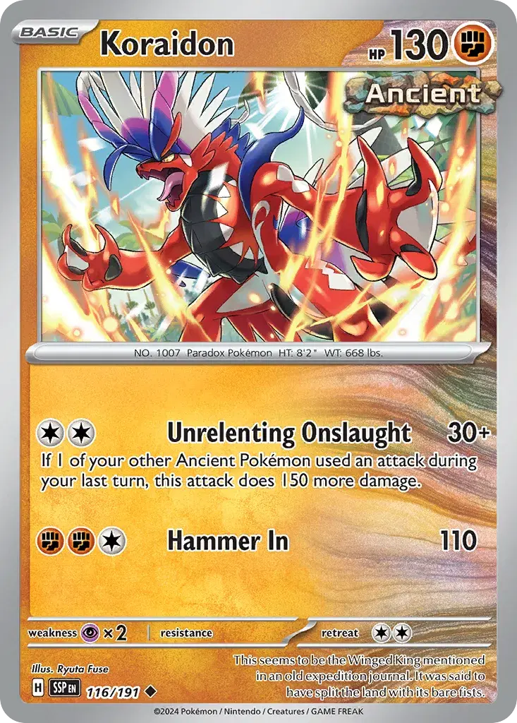 Koraidon Surging Sparks 116