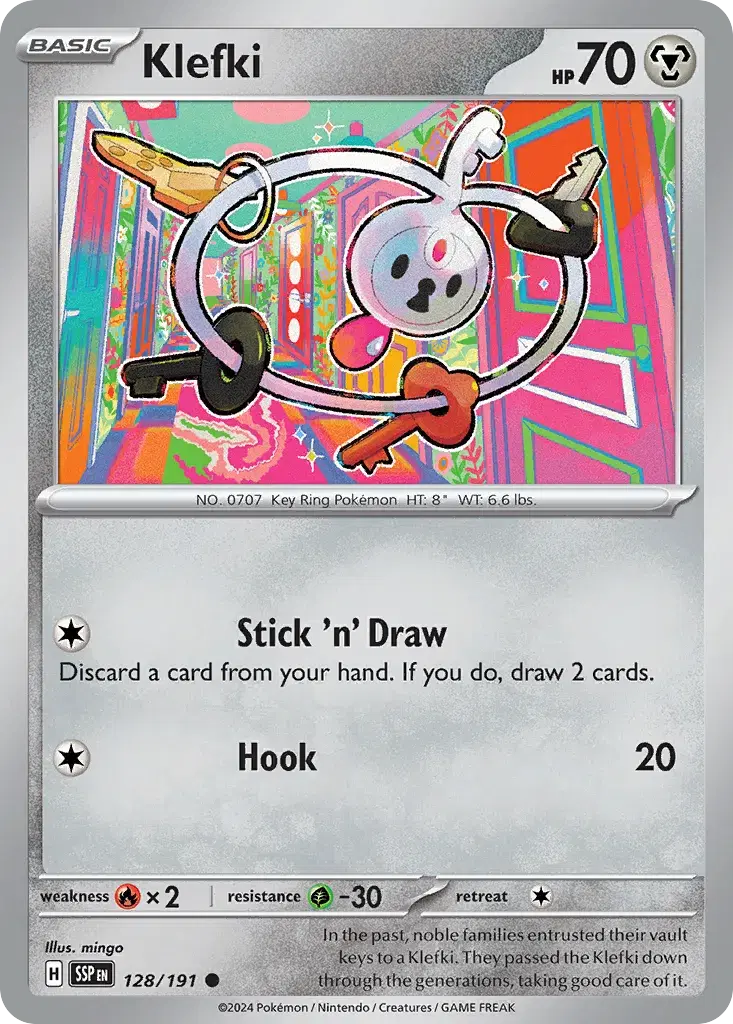 Klefki Surging Sparks 128