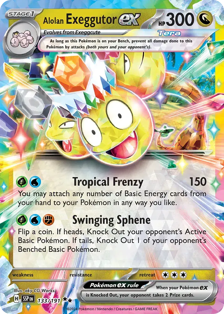 Alolan Exeggutor ex Surging Sparks 133