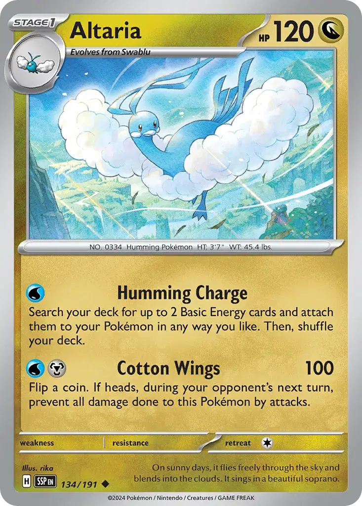 Altaria Surging Sparks 134