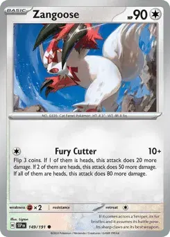 Zangoose Surging Sparks