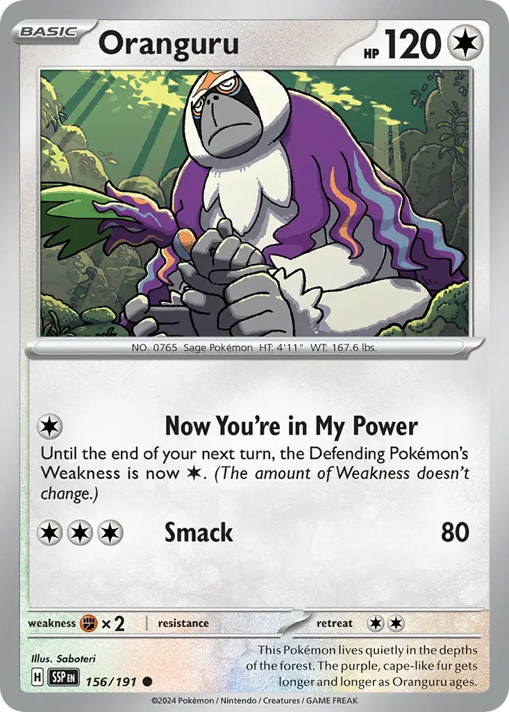 Oranguru Surging Sparks 156