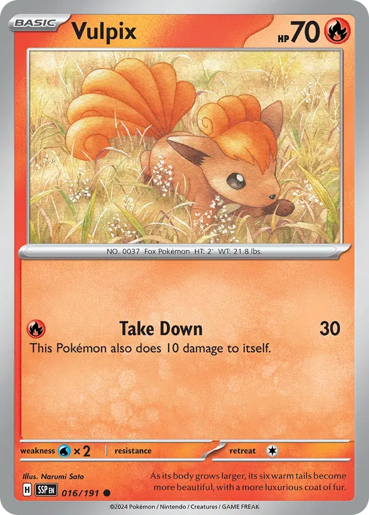 Vulpix Surging Sparks 16