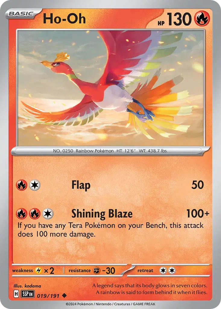 Ho-Oh Surging Sparks 19