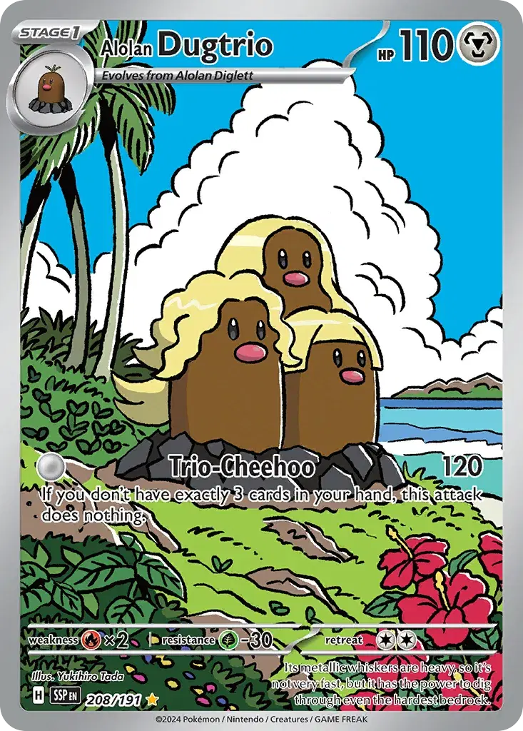 Alolan Dugtrio Surging Sparks 208