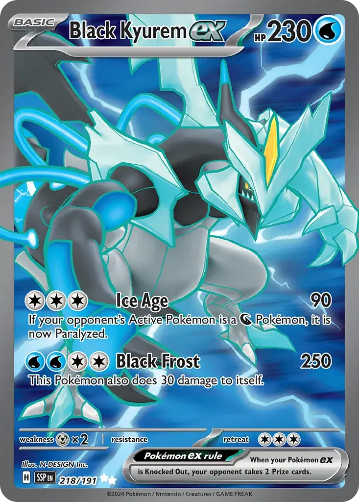 Black Kyurem ex Surging Sparks 218