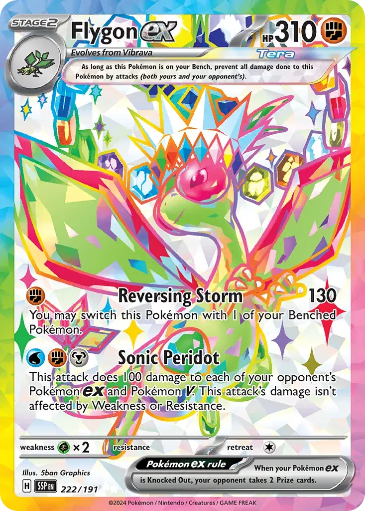 Flygon ex Surging Sparks 222
