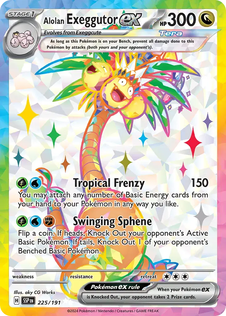 Alolan Exeggutor ex Surging Sparks 225