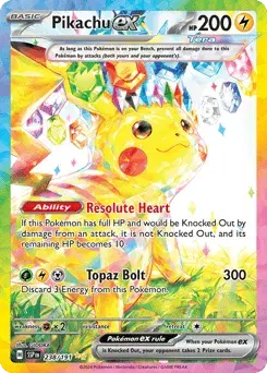 Pikachu ex Surging Sparks