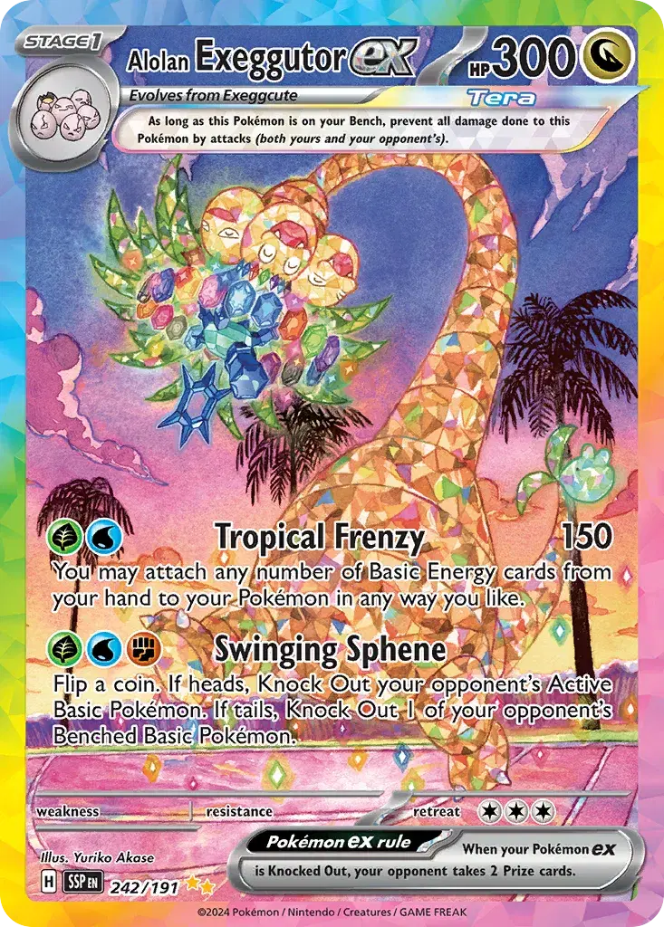 Alolan Exeggutor ex Surging Sparks 242