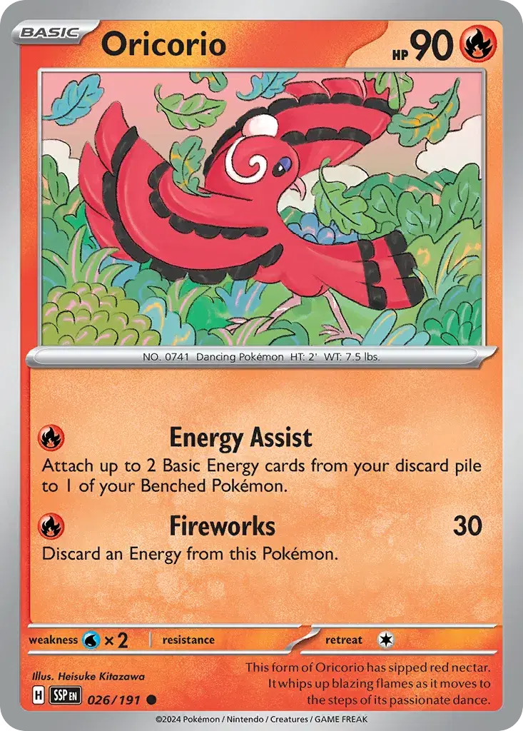 Oricorio Surging Sparks 26