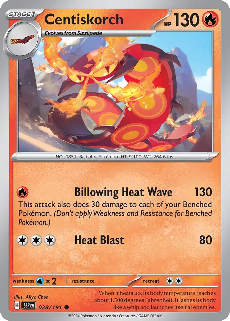 Centiskorch Surging Sparks 28