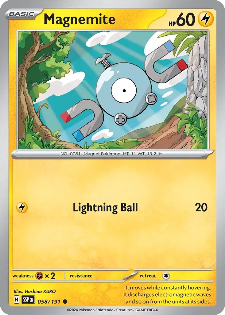 Magnemite Surging Sparks 58