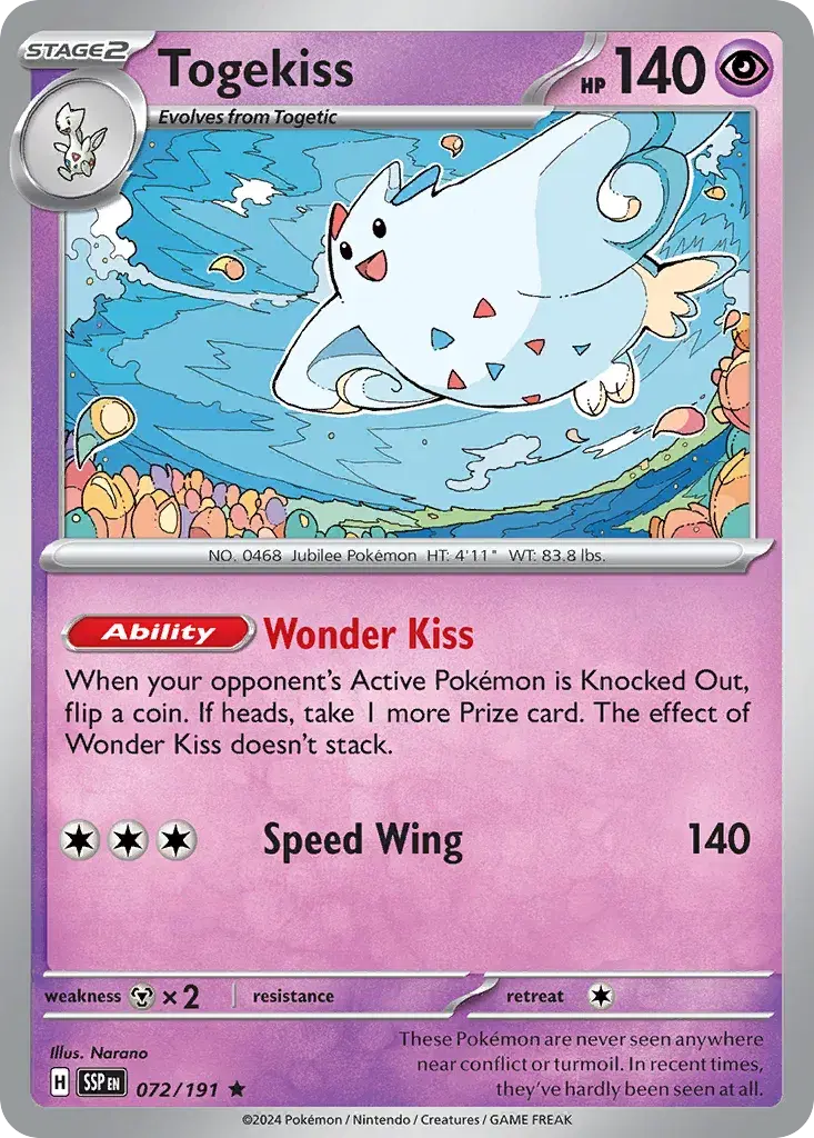 Togekiss Surging Sparks 72