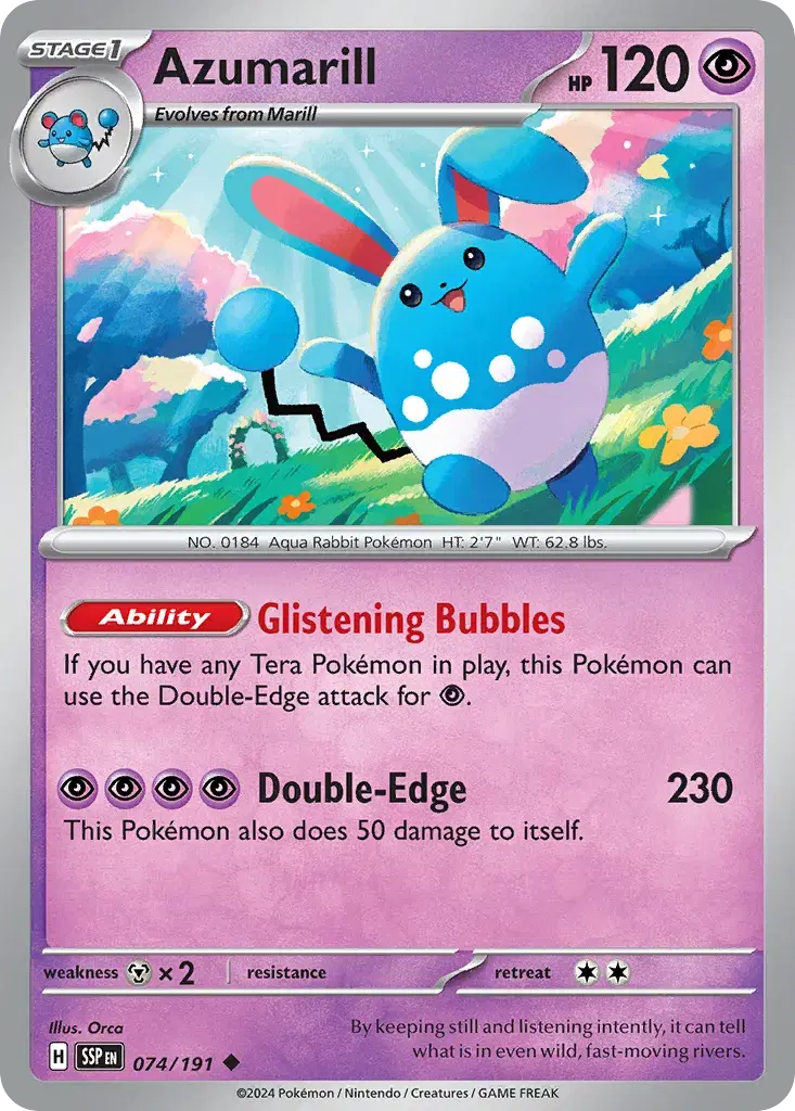 Azumarill Surging Sparks 74